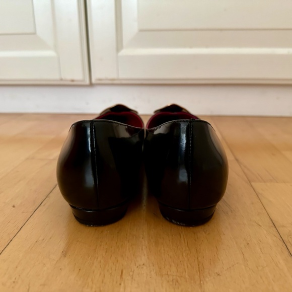 Tory Burch Patos Flats Patent Black 10M - Picture 5 of 8